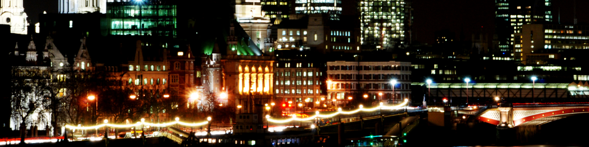 nightime city scape